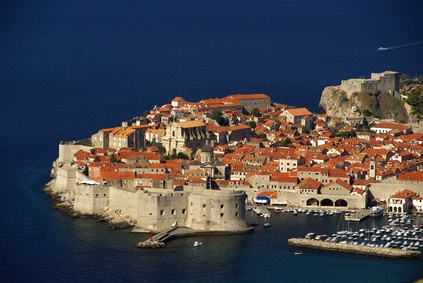 Luftbild von der Alstadt von Dubrovnik